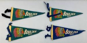 lot 200 image: Miniature Vintage Boulder Colorado Pennants