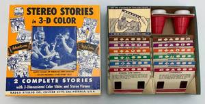 lot 238 image: Vintage Stereo Stories In 3-D Color Stereo Viewer With Slides (In Original Box)