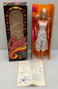 lot 239 image: Vintage Mego Corp CANDI Sparkle 18 Doll In Original Box (New Old Stock) Plastic On Front Of Box Cracked