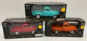lot 241 image: Misc. New Ray Miniatue 132 Scale Die Cast Pick-Up Trucks (New Old Stock)