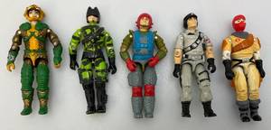lot 244 image: 1980s-1990s GI Joe Action Figures Including Fast Draw, Heat Viper, Ice Viper, Mainframe And Serpentor
