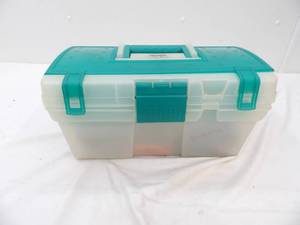 lot 39 image: Poly Tool Box and Contents (newer tools)