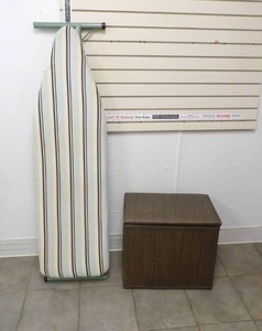lot 48 image: Bench Hamper & Full Size Padded Ironing Board