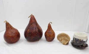 lot 58 image: Decorative Dried Gourds, Mushroom, Decorative Light
