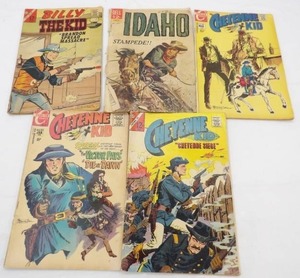 lot 86 image: Vintage Comics. 5ct. Dell, Charlton, Cheyenne Kid