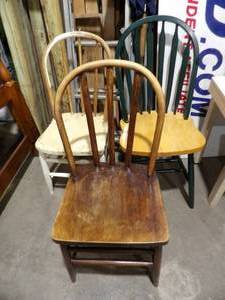 lot 138 image: 3 Wooden Chairs