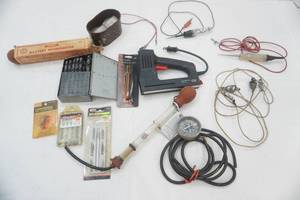 lot 144 image: Electric Stapler Nailer, Drill Bit Set ad More