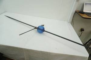 lot 183 image: Lightning Rod  Globe has crack