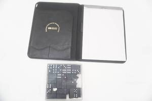 lot 198 image: Portfolio Folder wnotebook & Dominoes