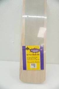 lot 216 image: NEW 52 Fan Blade Set. Light Oak Finish.