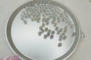 lot 222 image: Clear Marbles .95 lbs