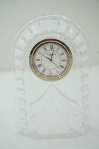 lot 237 image: Waterford Ireland Etched Crystal Clock