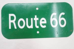 lot 258 image: 12x6 Metal Sign Route 66