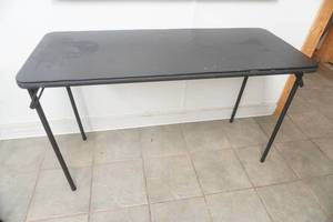lot 265 image: Black Folding Table 20x 48