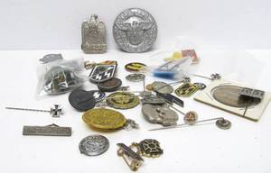 lot 281 image: Collection of Vintage German Military Insignia &amp other Items