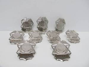 lot 288 image: Quality Group of Unused Obsolete Officer Badges