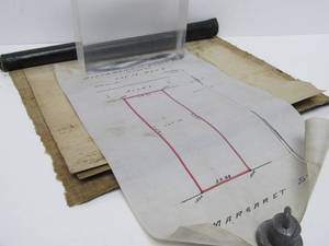 lot 29 image: Original 1880s Blueprints &amp Land Survey for Fantastic Old Saint Paul Home