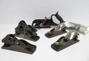 lot 70 image: Group of Vintage Woodworking Planes