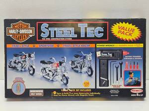 lot 148 image: Remco Steel Tec HARLEY DAVIDSON Motorcycle Toy Set