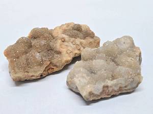 lot 165 image: 2 Larger Druzy Quartz Specimens