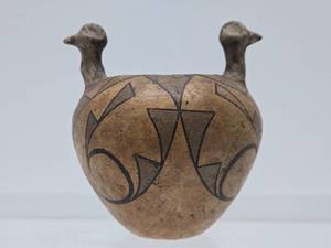 lot 112 image: Native American Acoma Pottery Bird Bowl