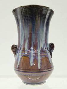 lot 113 image: Large Signed Glazed Art Pottery Vase