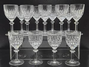 lot 98 image: 13 Signed GORHAM Crystal Goblets