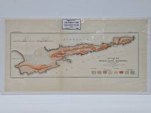 lot 93 image: Original Antique 1890 Map - Pigeon Point - Lake Superior
