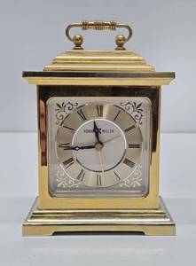 lot 44 image: Vintage Brass Howard Miller Small Carriage Clock