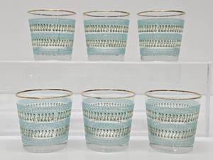 lot 233 image: Great Looking Mid Century Set of 6 Libbey Old Fashioned or Rocks Glasses #1