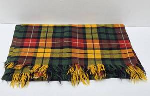 lot 237 image: Excellent Condition Vintage 1950s-60s era Wool Blanket wGreat Colors