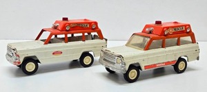 lot 244 image: 2 Vintage TONKA Metal Rescue TrucksVehicles