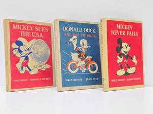 lot 221 image: 3 Original 1930s-40s DISNEY Hardcover Books