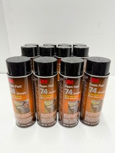 lot 348 image: Case of 12 Brand New 3M Foam Fast 74 Spray Adhesive Cans