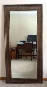 lot 52R image: U - Large Framed Wall Mirror