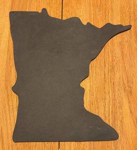 lot 66R image: LL  - Slate Minnesota Shaped State Decor