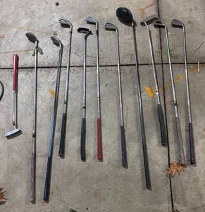 lot 89R image: G - Variety Assorted Golf Clubs Including Putters, Irons and Woods