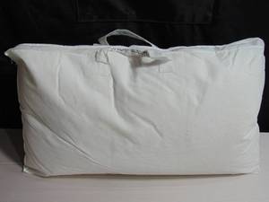 lot 8 image: 2 Pack Medium Down & Feather Chamber Bed Pillow - King Size