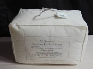 lot 31 image: All Season Feather & Down Duvet Comforter Insert KingCal King  BOKSER Home