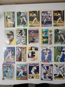 lot 95 image: 20 Misc Rickey Henderson Cards