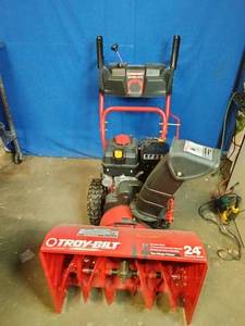 lot 22 image: Troy-Bilt Storm 2410 two-stage gas snow blower