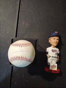 lot 152 image: Jack Morris Autographed Baseball and Bobblehead