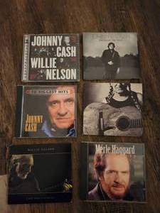 lot 131 image: 6 Johnny Cash, Willie Nelson, and Merle Haggard.