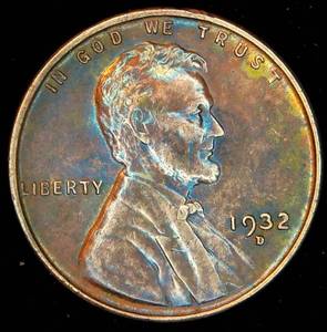 lot 24 image: AUAU 1932 D Lincoln Cent