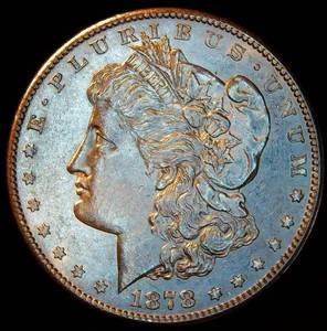 lot 36 image: AUAU 1878 S Morgan Silver Dollar, Original Surfaces wDecent Luster