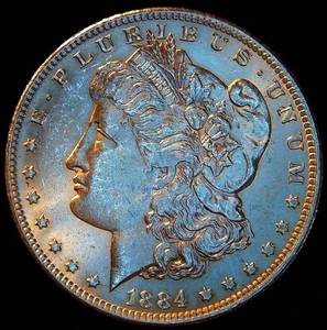 lot 39 image: AUAU 1884 O Morgan Silver Dollar, Original Surfaces wNear Full Luster