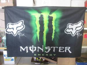 lot 22 image: (FS) Monster Energy  Fox Banner 3 ...