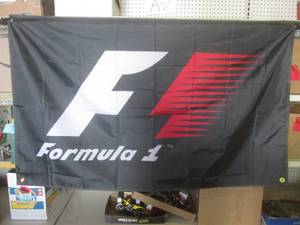 lot 23 image: (FS) 3 ft x 5 ft Formula 1 FlagBan...