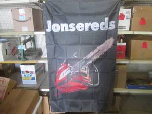 lot 36 image: (FS) 3 ft x 5 ft Jonsered Chainsaw ...