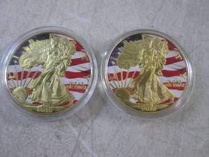 lot 42 image: (CNTR) 2 Novelty Coin Tokens in Cap...